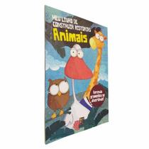 Livro Infantil Meu Livro de Construir Histórias Animais - Pé da Letra Livro Infantil Meu Livro de Construir Histórias Animais - Pé da Letra