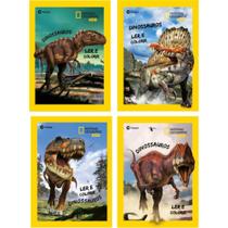 Livro Infantil para Colorir Dinossauros 27X20CM 8 Páginas - Pacote com 8