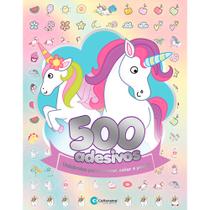 Livro infantil para colorir Unicornios 500 Adesivos 44pgs - Culturama - Unidade