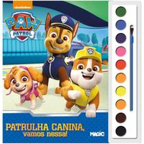 Livro Infantil Para Pintar Colorir Patrulha Canina Aquarela - CIRANDA