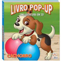 Livro Infantil Pop-Up Aventuras em 3D: Cachorro Livro Interativo com Efeitos Tridimensionais
