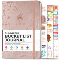 Livro inspirador do Bucket List Journal Clever Fox A5