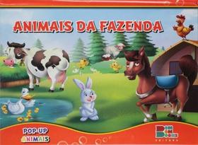 Livro interativo Pop-Up: Animais da Fazenda - Aprenda sobre os animais da fazendinha com histórias em relevo! - Editora Bom Bom Books