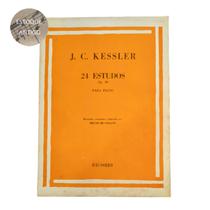 Livro j. c. kessler 24 estudos op. 20 para piano rev bruno mugellini (estoque antigo)
