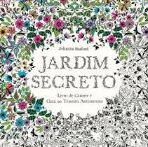 Livro Jardim Secreto Livro de Colorir e Caça ao Tesouro Antiestresse Johanna Basford