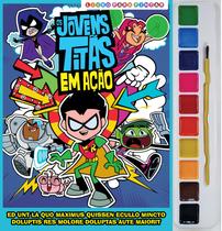 Livro - Jovens Titans Livro para Pintar com Aquarela Livro - Jovens Titans Livro para Pintar com Aquarela