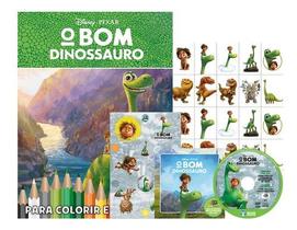 Livro kit 5 em 1 colorir com dvd disney - o bom dinossauro - Bicho Esperto