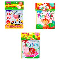 Livro - Kit Diversão no Banho - Kit com 3 Livrinhos de Banho