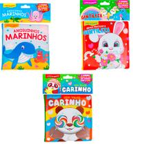 Livro - Kit Diversão no Banho - Kit com 3 Livrinhos de Banho