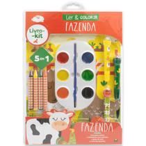 Livro-kit ler & colorir: Fazenda Com Acessórios Infantil - Todolivro