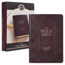 Livro KJV Holy Bible Giant Print Letra vermelha em material sintético Livro KJV Holy Bible Giant Print Letra vermelha em material sintético