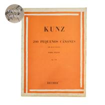 Livro kunz 200 pequenos cãnones em duas partes para piano op.14 (estoque antigo) Livro kunz 200 pequenos cãnones em duas partes para piano op.14 (estoque antigo)