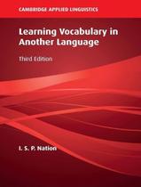 Livro - Learning Vocabulary In Another Language - 3Rd Ed