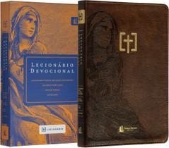 Livro - Lecionário devocional, Capa luxo com slipcase – Plano de leitura bíblica trienal com Salmos e oração, organizado pelo calendário litúrgico cristão