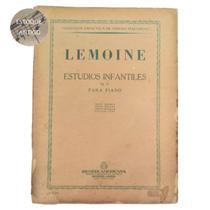 Livro lemoine estudios infantiles op 37 para piano ricordi americanna (estoque antigo)