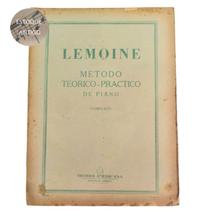 Livro lemoine metodo teorico - practico de piano completo ricordi americanna ( estoque antigo )