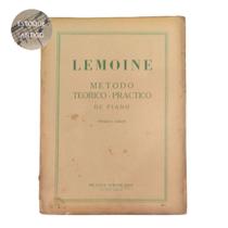 Livro lemoine metodo teorico - pratico de piano primeira parte ricordi americana (estoque antigo)