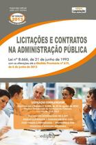 Livro - Licitações e contratos na administração pública Livro - Licitações e contratos na administração pública