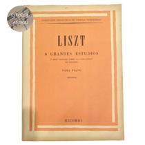 Livro liszt 6 grandes estudios y gran fantasia sobre la campanella de paganini para piano brugnoli (estoque antigo ) Livro liszt 6 grandes estudios y gran fantasia sobre la campanella de paganini para piano brugnoli (estoque antigo )