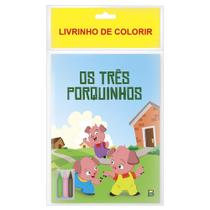 Livro - Livrinho de colorir: Os Três Porquinhos