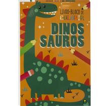 Livro - Livro-BLOCO de Colorir: Dinossauros Livro - Livro-BLOCO de Colorir: Dinossauros