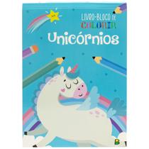 Livro - Livro-BLOCO de Colorir: Unicórnios