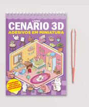 Livro - Livro Cenário 3D – Monte Cenários com Adesivos em Miniatura