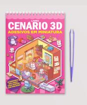 Livro - Livro Cenário 3D – Monte Cenários com Adesivos em Miniatura