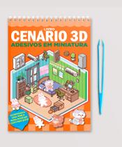 Livro - Livro Cenário 3D – Monte Cenários com Adesivos em Miniatura