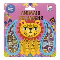 Livro - Livro com Adesivos Fofinhos: Animais Selvagens