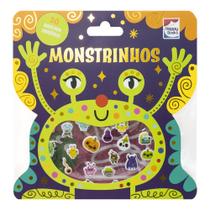 Livro - Livro com Adesivos Fofinhos: Monstrinhos