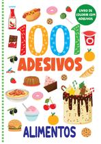 Livro - Livro de Colorir com Adesivos - 1001 Adesivos - Alimentos Livro - Livro de Colorir com Adesivos - 1001 Adesivos - Alimentos