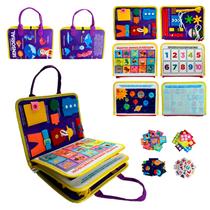 Livro - Livro Educativo Montessori: Meu Livrinho Sensorial Maleta Educativa - Fundo do Mar