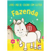 Livro - Livro-pad de colorir com Glitter: Fazenda Livro - Livro-pad de colorir com Glitter: Fazenda