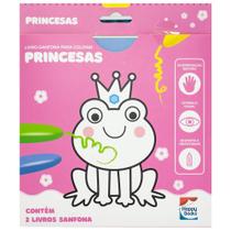 Livro - Livro-sanfona Para Colorir: Princesas