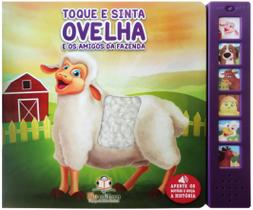 Livro - Livro sonoro com toque e sinta: Ovelha