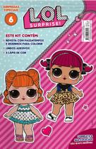 Livro LOL Surprise Surpresas Especiais Laminado Vol.6 com Adesivos e Lápis de Cor