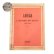 Livro longo 6 estudos de sextas para piano op 42 (estoque antigo) Livro longo 6 estudos de sextas para piano op 42 (estoque antigo)
