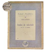 Livro louis kohler estudos de velocidade op.173 para piano 3 caderno rev souza lima (estoque antigo)