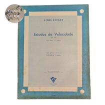 Livro louis kohler estudos de velocidade op 173 para piano 3 volume rev souza lima (estoque antigo) - IRMÂOS VITALE