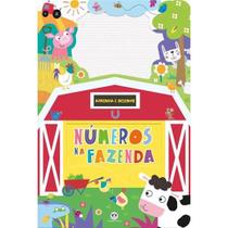 Livro Lousa Magnética - Números na fazenda - Aprenda e Desenhe Livro Lousa Magnética - Números na fazenda - Aprenda e Desenhe