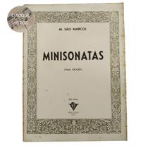 Livro m. são marcos minisonatas para violão (estoque antigo)