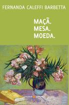 Livro - Maça. Moeda. Mesa. Livro - Maça. Moeda. Mesa.
