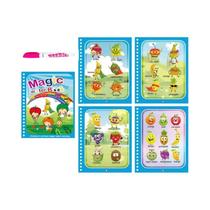 Livro Mágico De Desenho Montessori Para Crianças Com Caneta Reutilizável Para Colorir Com Água