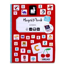 Livro magnetico alfabeto aprendendo abc janod