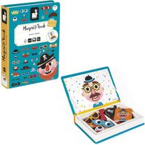 Livro Magnetico Crazy Faces 82 Peças Janod - J02566