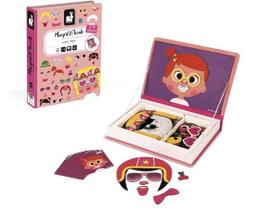 Livro Magnético Crazy Faces - Meninas