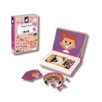 Livro Magnetico Educativo Montessori Crazy Faces Meninas