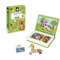 Livro Magnético Infantil Vida Animal 40 Peças