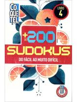 Livro mais de 200 sudokus do fácil ao muito difícil - livro 4